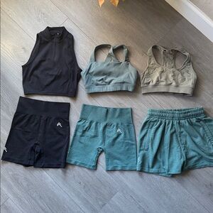 Oner Active Women's Athletic Shorts - Gray, Green, Blue